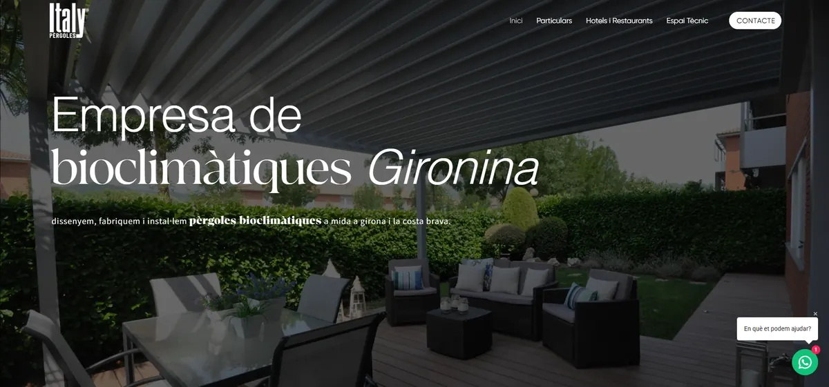 Web pergolesbioclimatiquesgirona.com