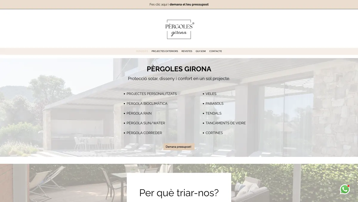 Web pergolesgirona.com